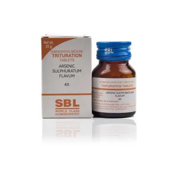 SBL Arsenicum Sulph Flavum Trituration Tablet 4X